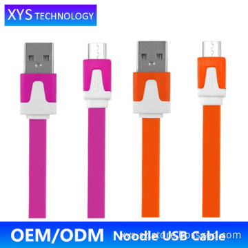 Guangdong Supplier 3ft Noodle USB Cable Mobile Phone, Smartphone USB Charging Cable Mobile Phone/